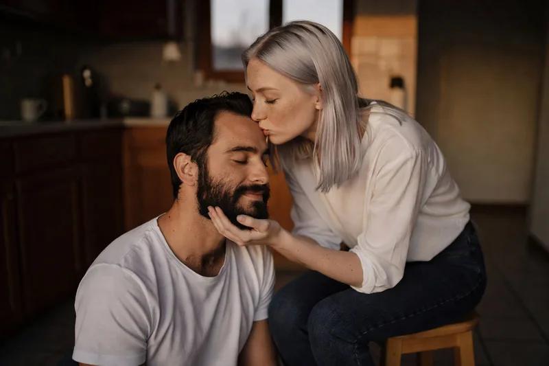 Illustration for Forehead Kiss Meaning: What a Kiss on the Forehead Really Means